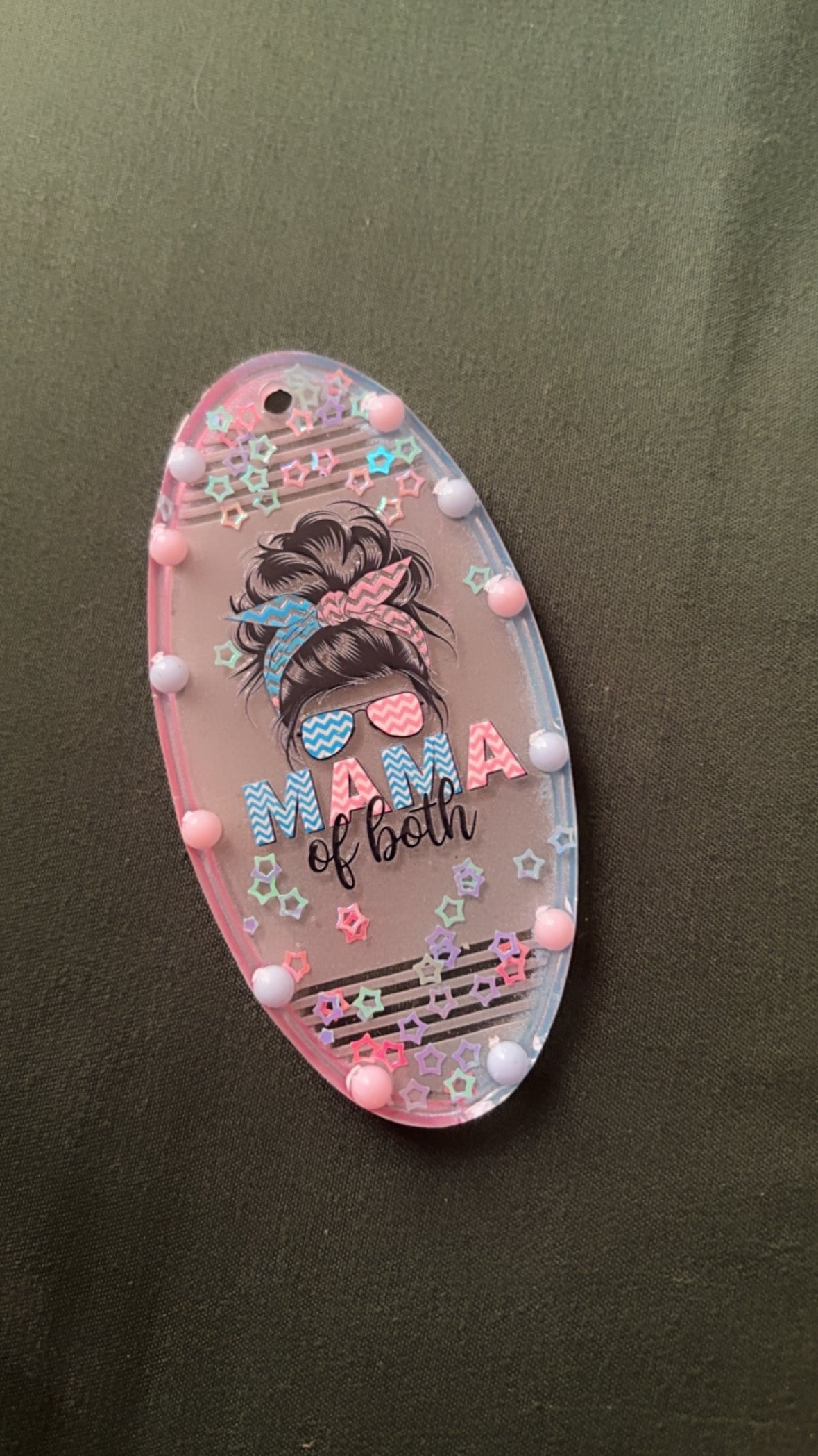 Mama of Both Keychain